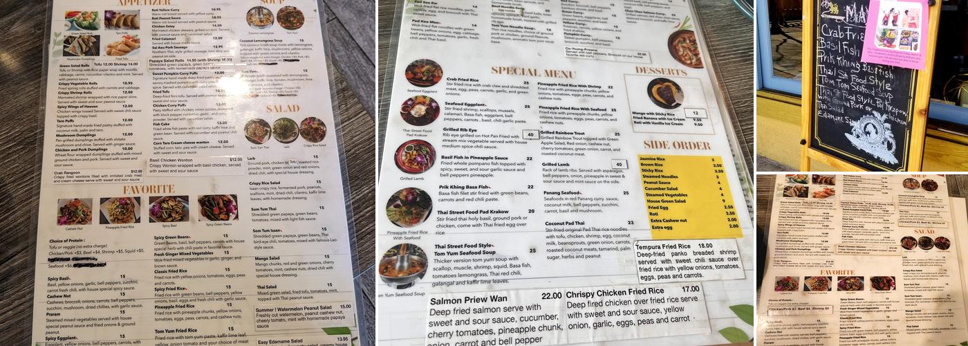 May thai kitchen Menu