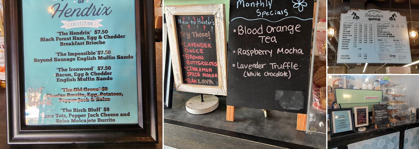 Hunters of Hendrix Menu