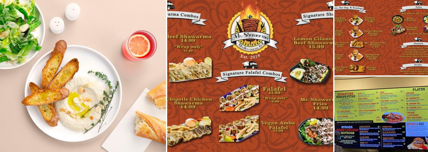 Mr. Shawarma Pacific Beach Menu
