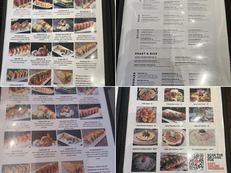 Roast & Rice Asian Fusion Menu