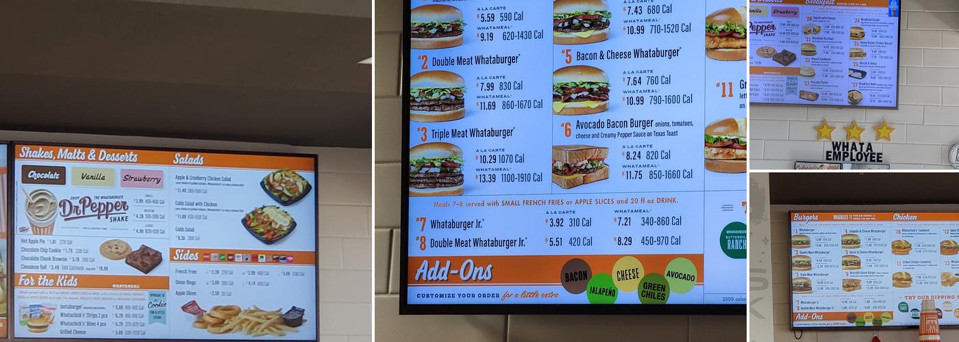 Whataburger Menu