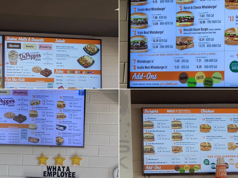 Whataburger Menu