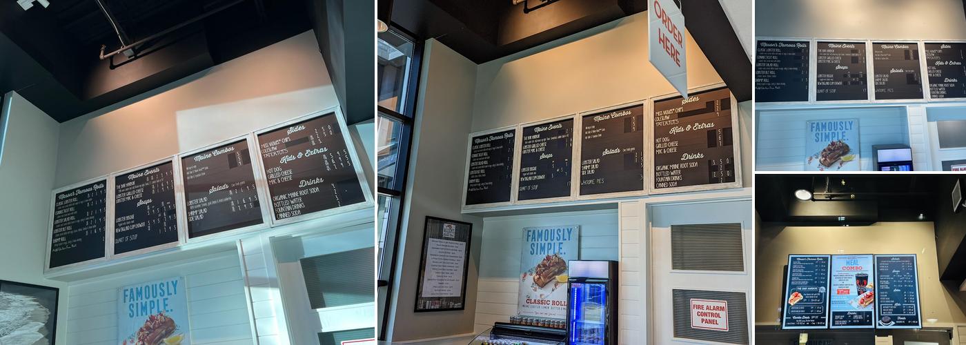 Mason's Famous Lobster Rolls Menu