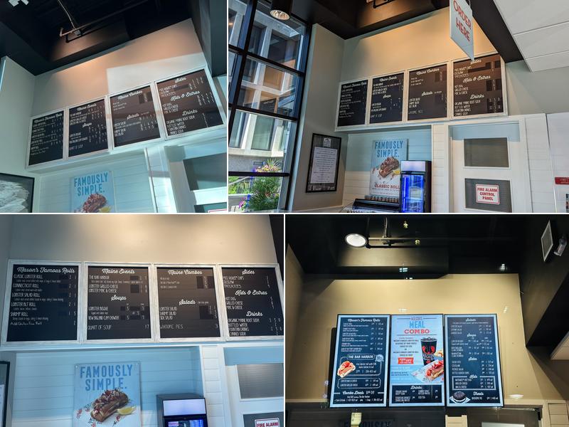 Mason's Famous Lobster Rolls Menu