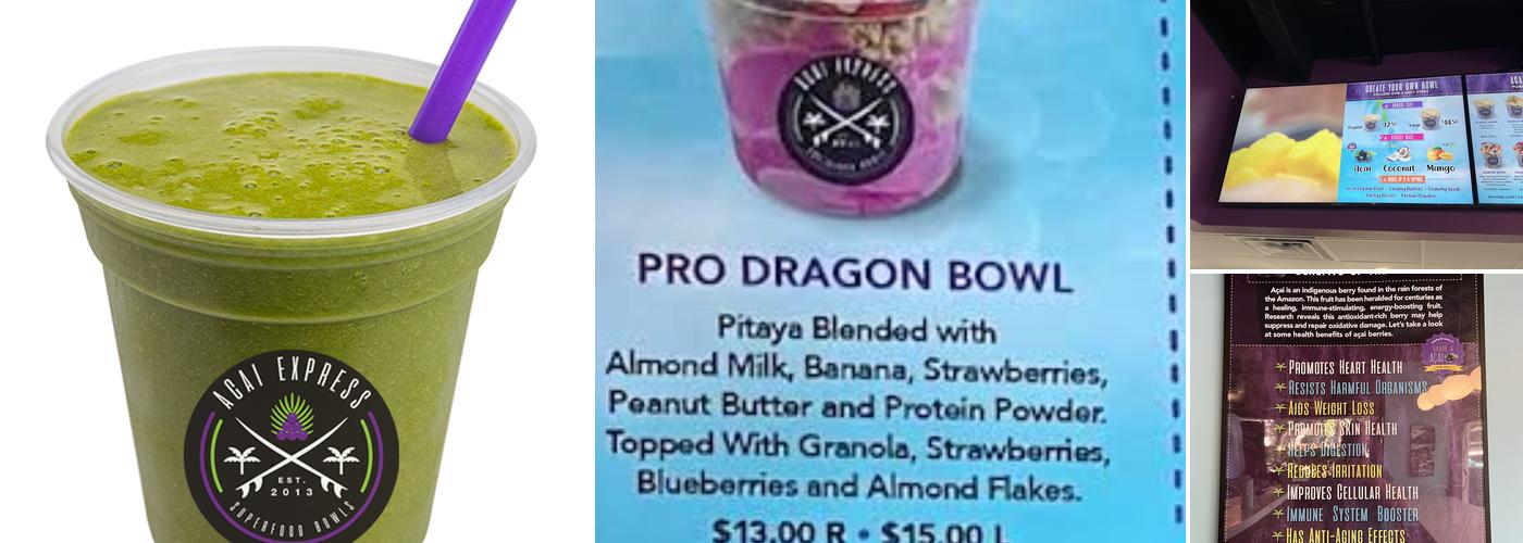 Açai Express Menu