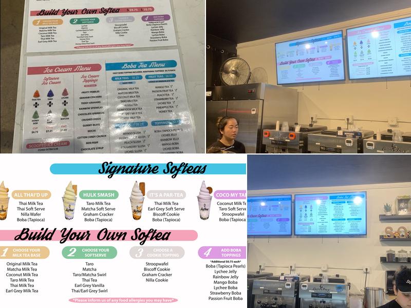 Softea Dessert Bar Menu