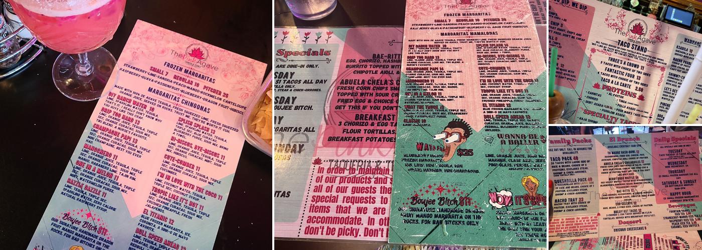 The Pink Agave - Ponchatoula Menu