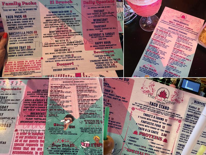 The Pink Agave - Ponchatoula Menu