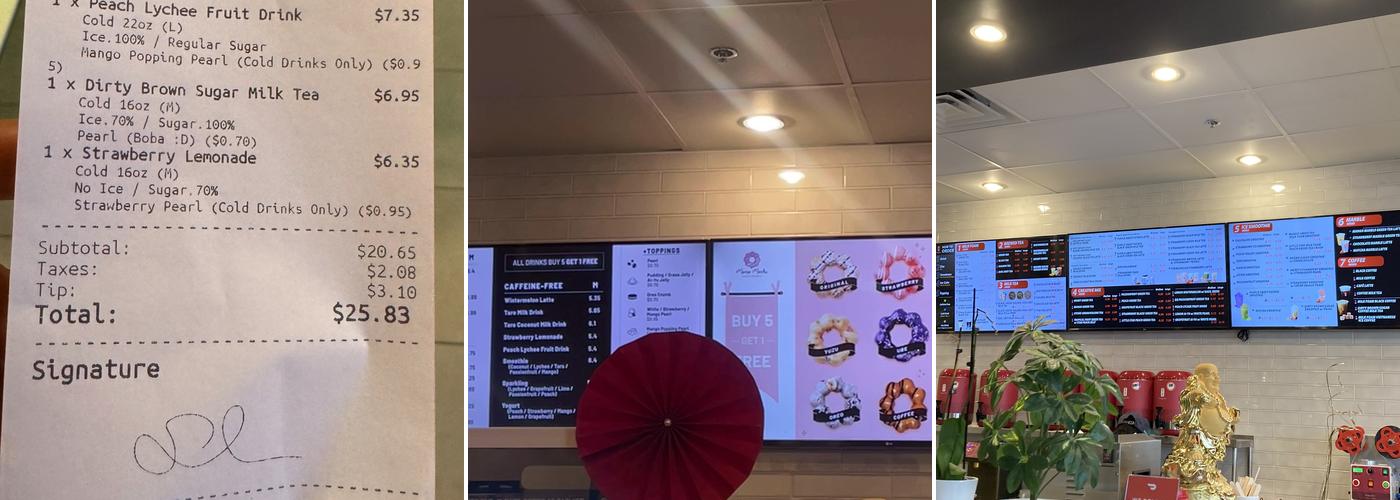 Gong Cha Eden Center Menu