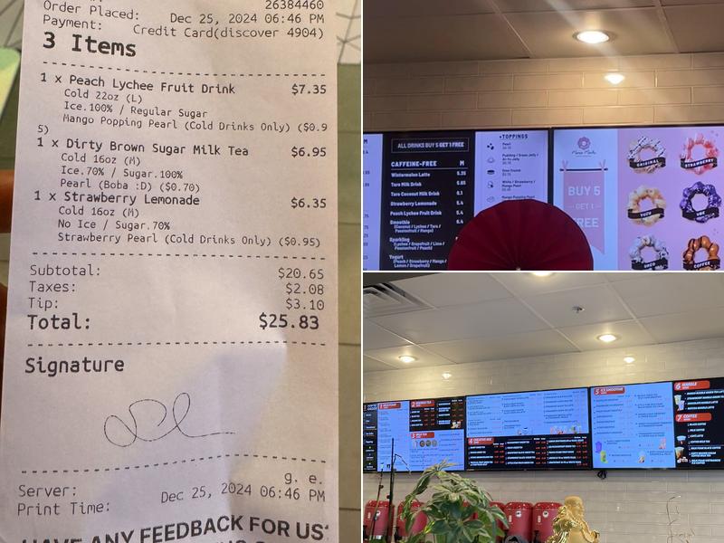 Gong Cha Eden Center Menu