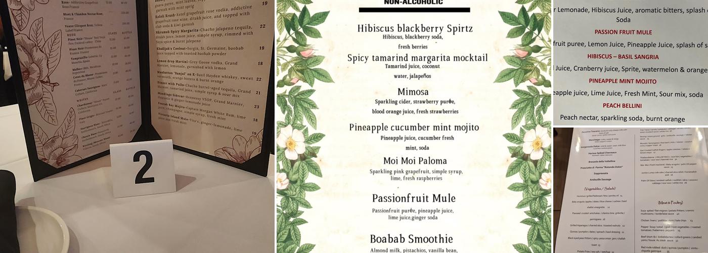 Moi Moi Menu