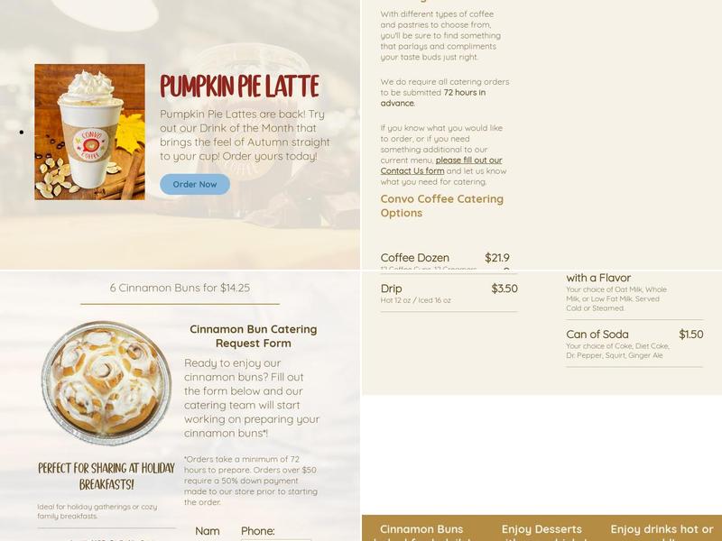 Convo Coffee House Menu