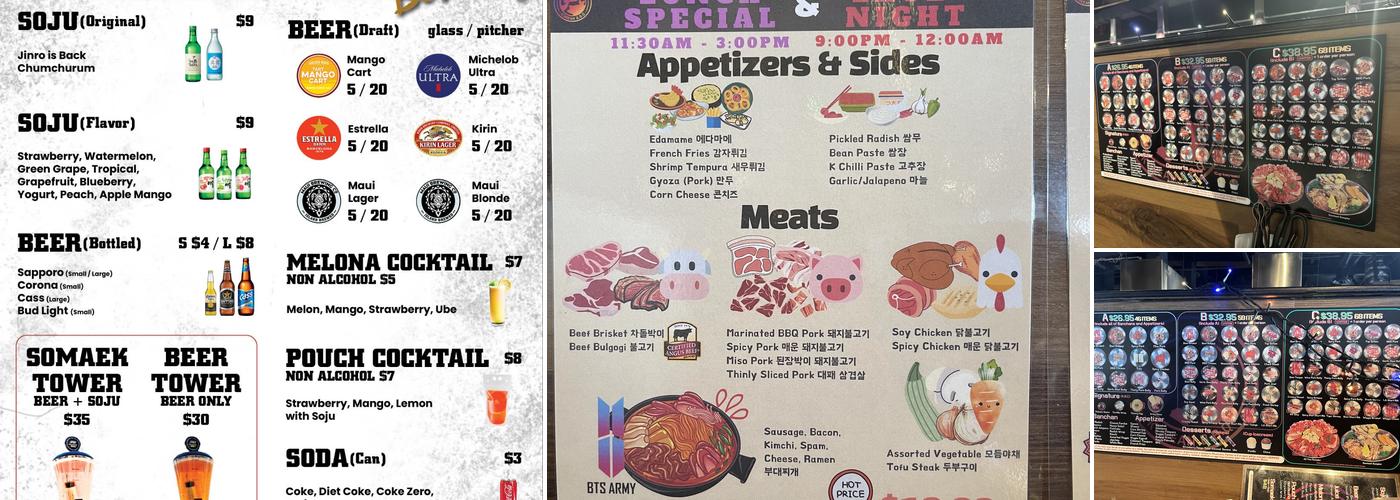 All You Korean BBQ & Hotpot Menu