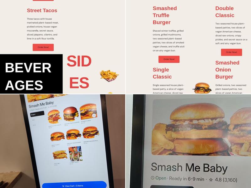 Smash Me Baby Menu