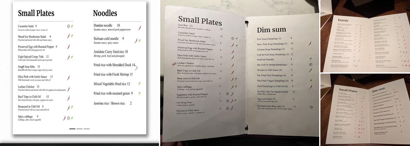 Antidote Menu