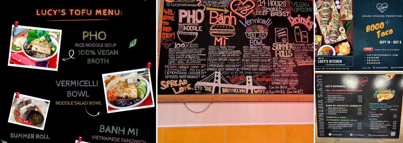 Lucy's Vietnamese - Bedford Stuyvesant Menu