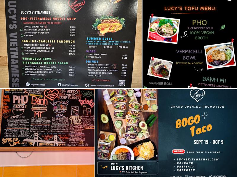 Lucy's Vietnamese - Bedford Stuyvesant Menu
