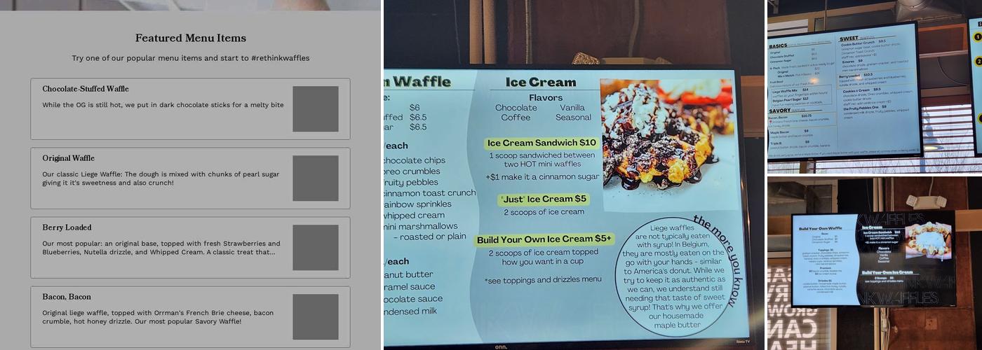 Sweet Crunch Menu