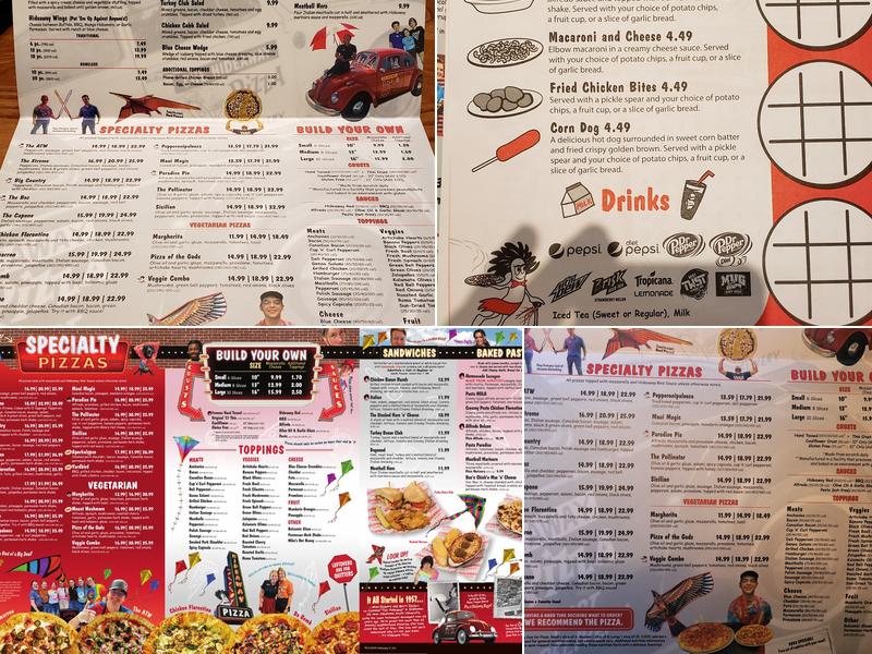Hideaway Pizza Menu