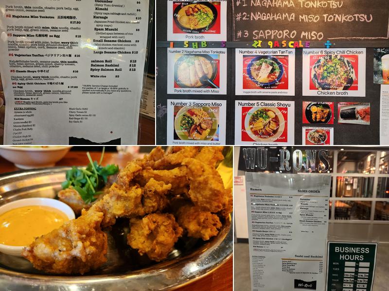 Wu-Rons Menu