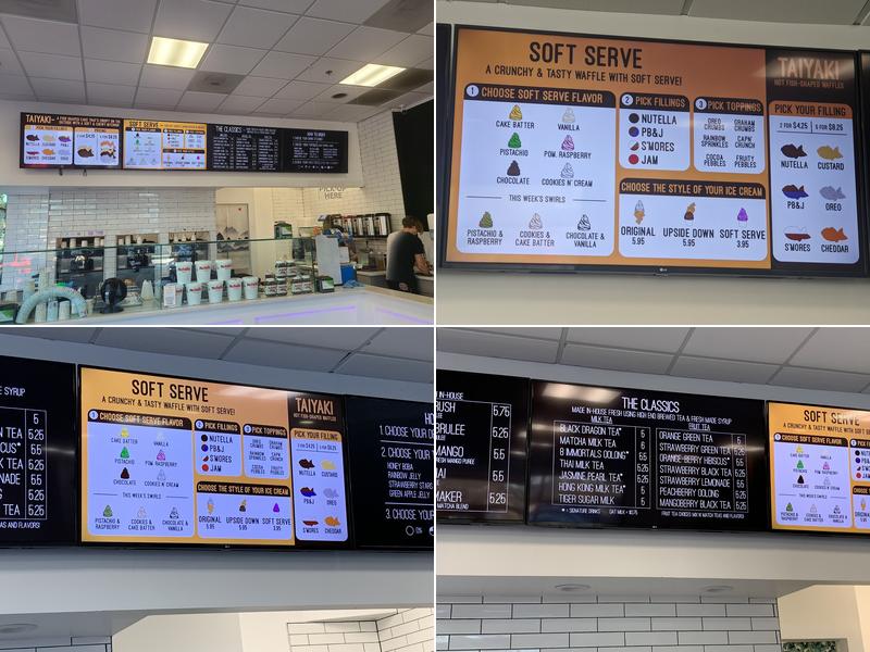 Squish Tea Menu