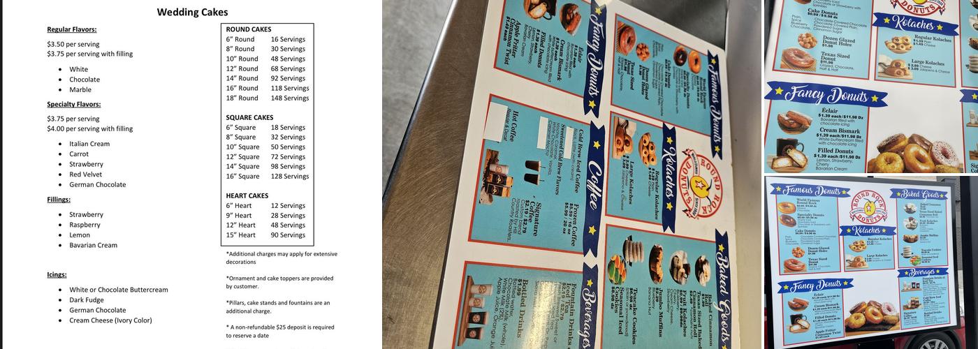 Round Rock Donuts Menu