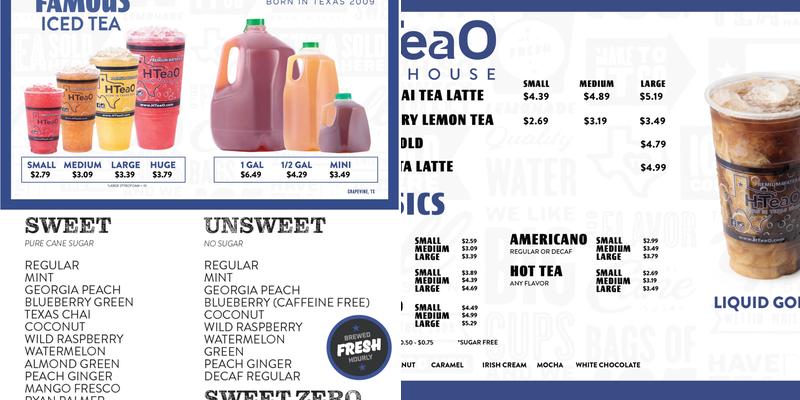 HTeaO - Grapevine (NW Hwy & Dove) Menu