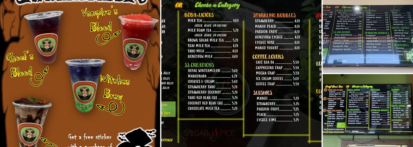Sugar Spice (Vietnamese Food and Boba Tea) Menu
