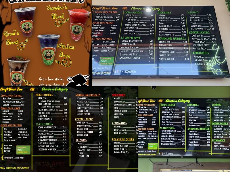 Sugar Spice (Vietnamese Food and Boba Tea) Menu