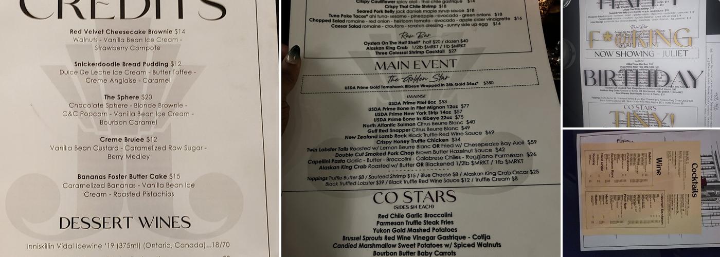 Juliet Menu