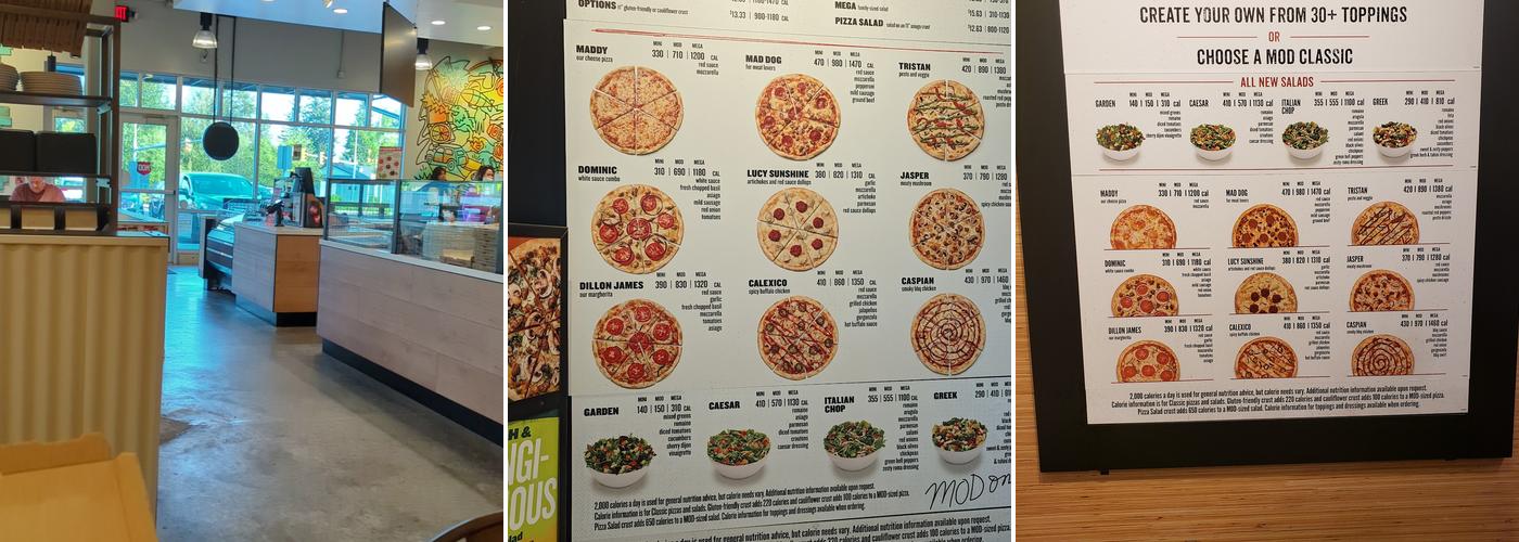 MOD Pizza Menu