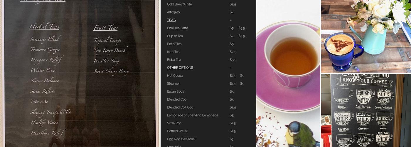 Audra's Copper Coo Menu
