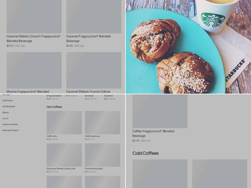 Starbucks Menu