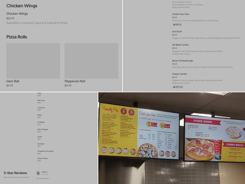 Godfather's Pizza Express Menu