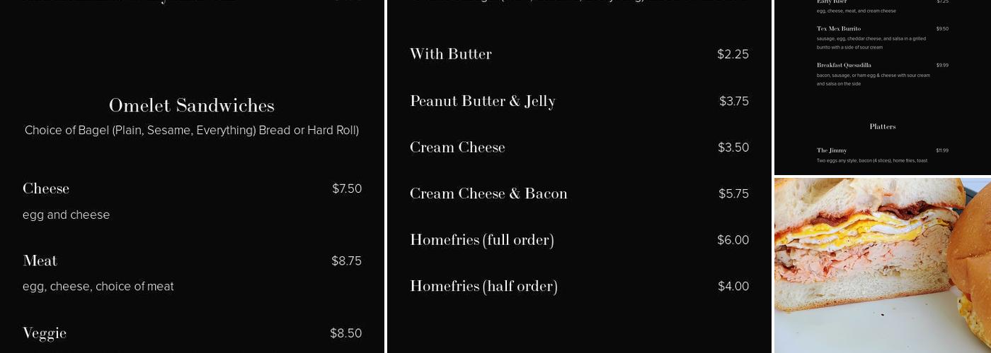 Ancram Little Store Menu