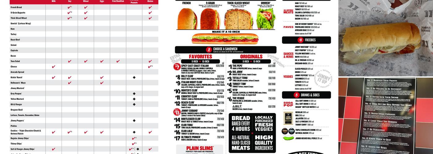 Jimmy John's Menu