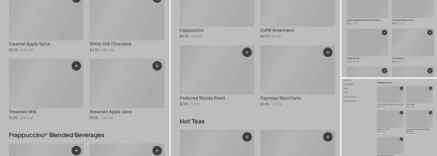 Starbucks Menu