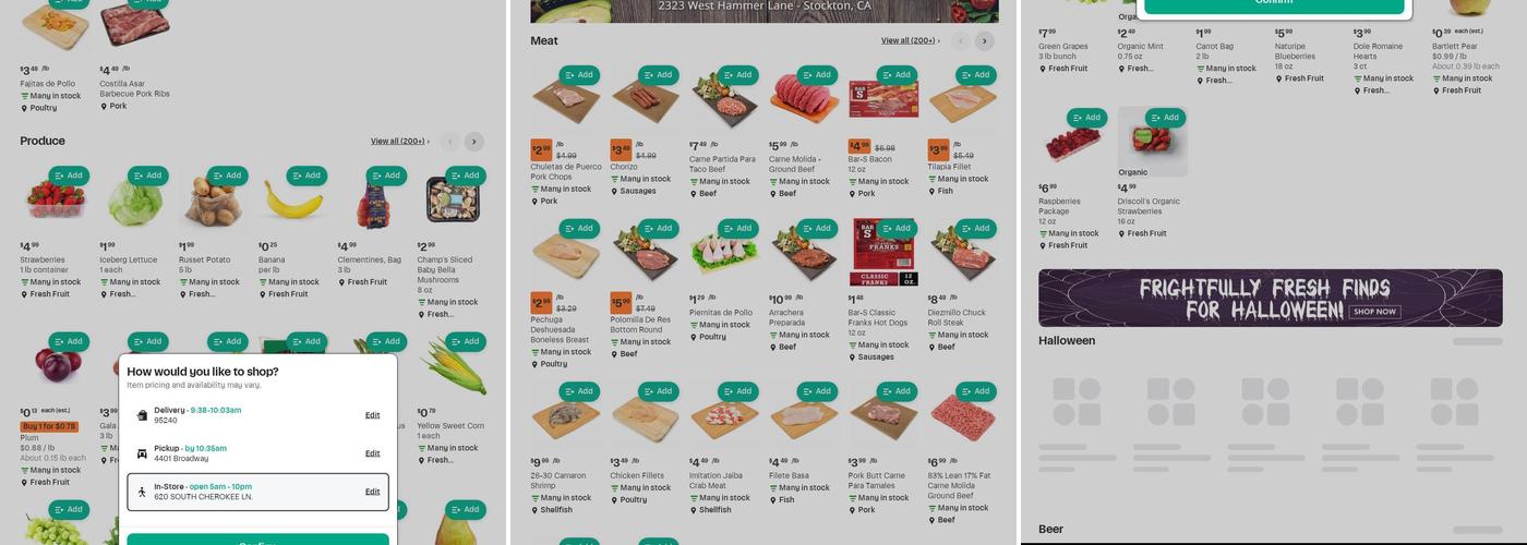 Rancho San Miguel Markets Menu