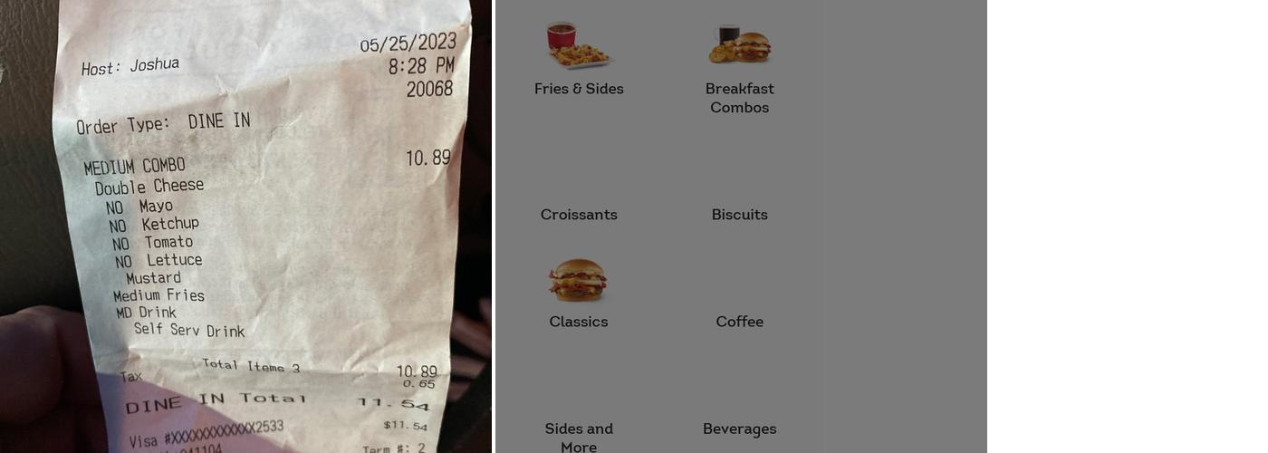 Wendy's Menu
