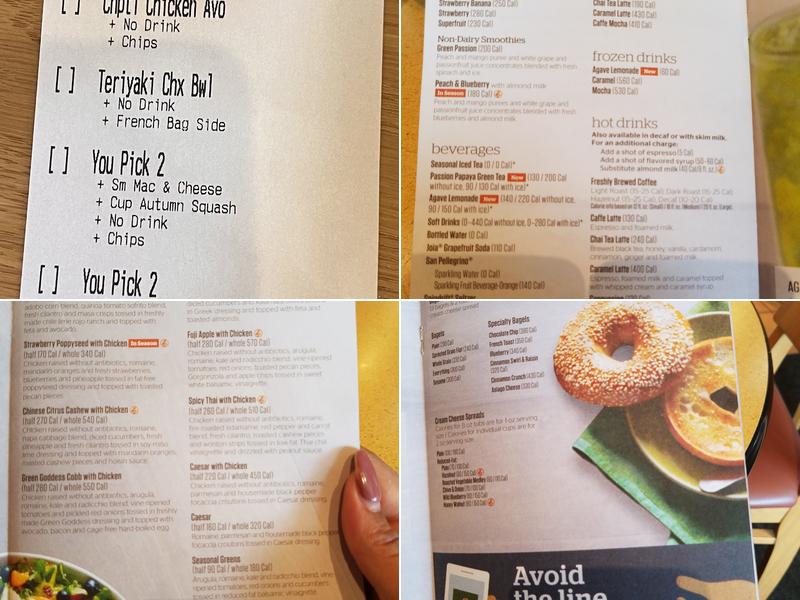 Panera Bread Menu