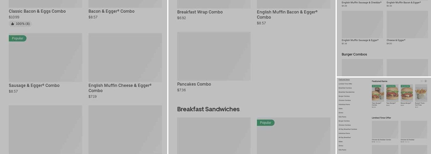 A&W Canada Menu