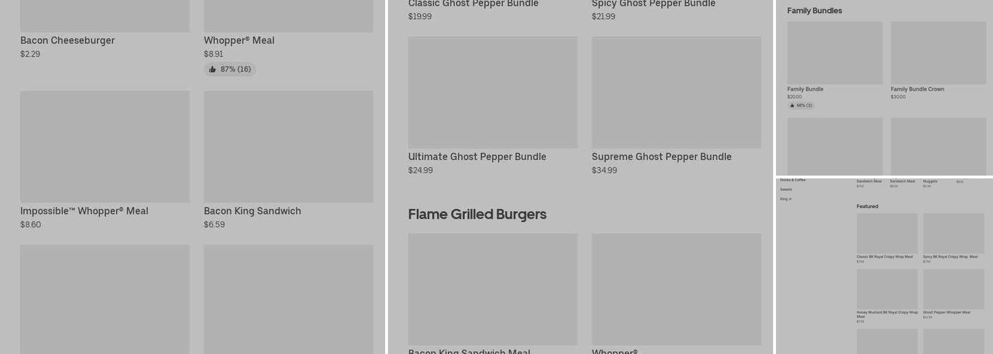 Burger King Menu