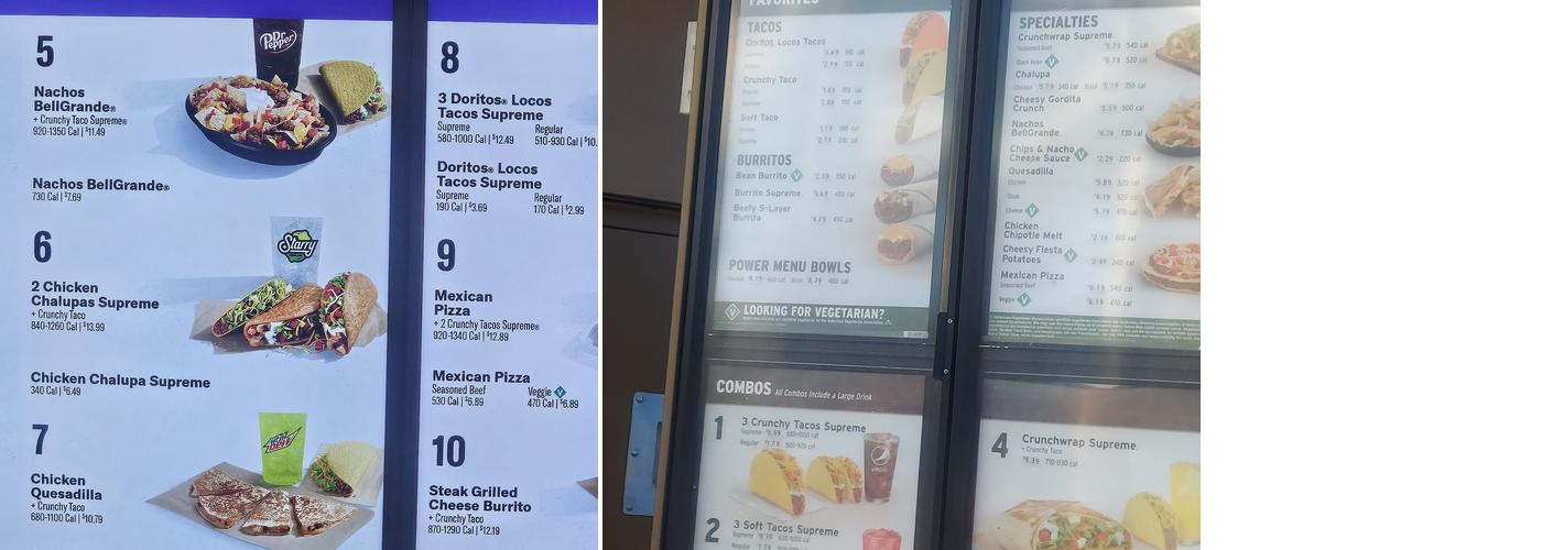 Taco Bell Menu