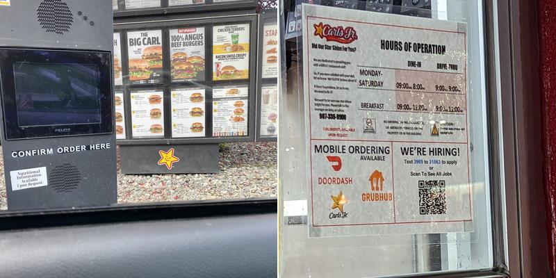 Carl’s Jr. Menu
