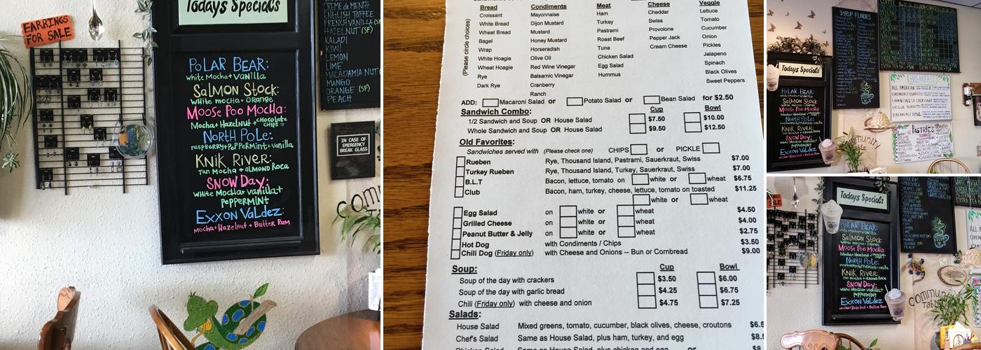 Tinker's Rainforest Deli Menu