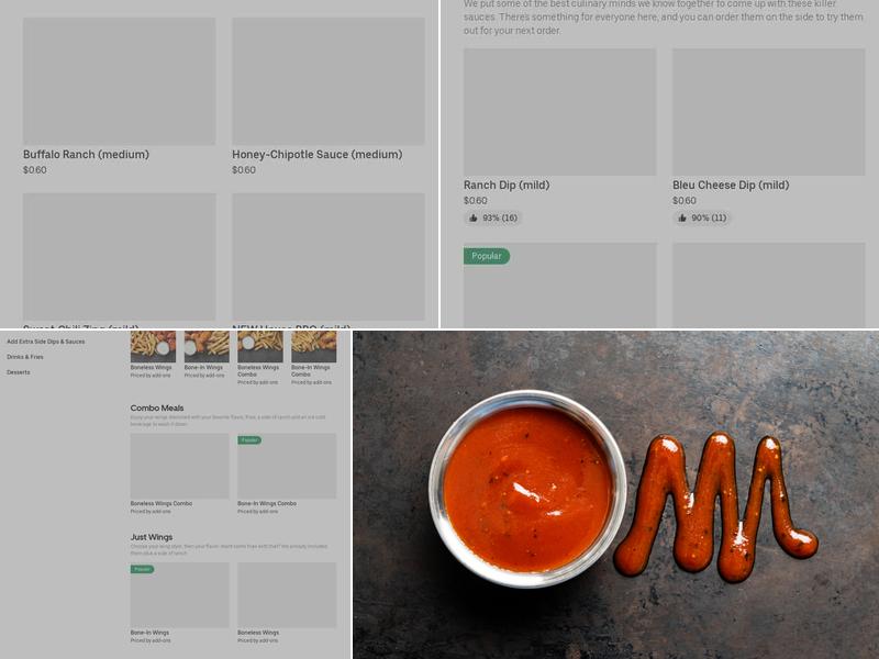 It's Just Wings Menu