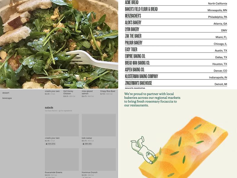 sweetgreen Menu