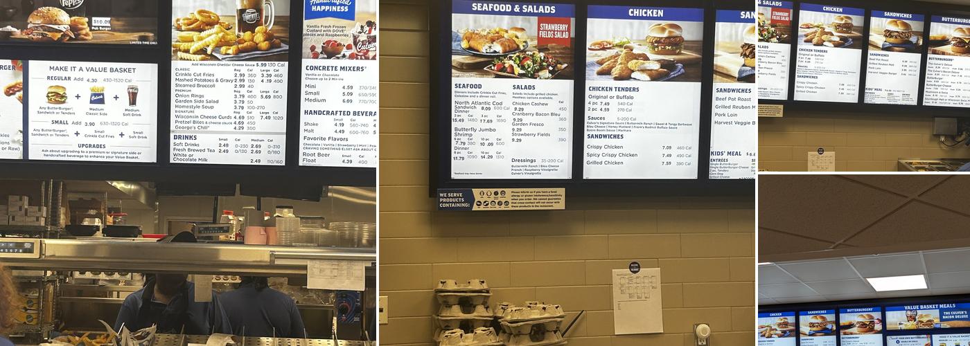 Culver’s Menu