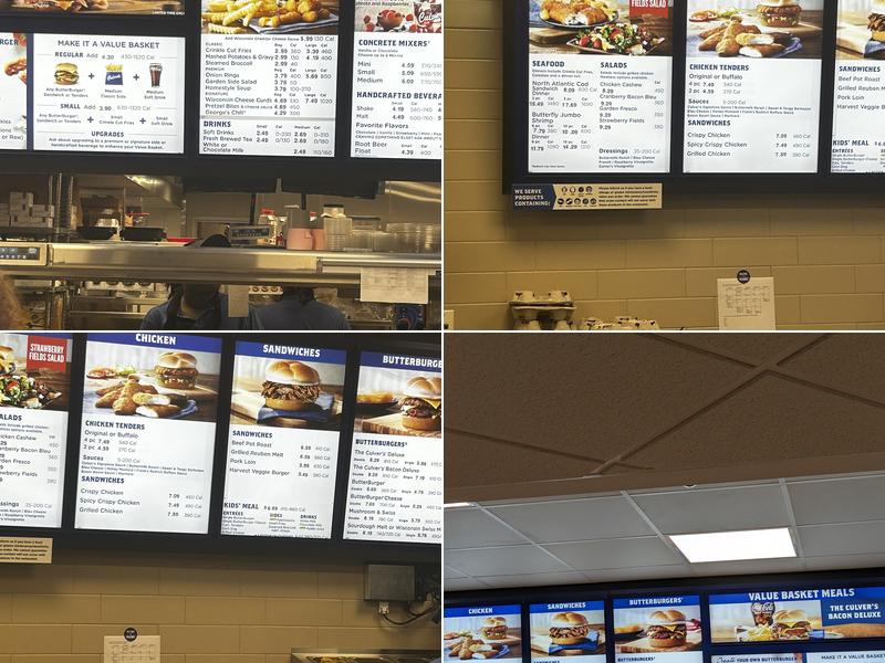 Culver’s Menu
