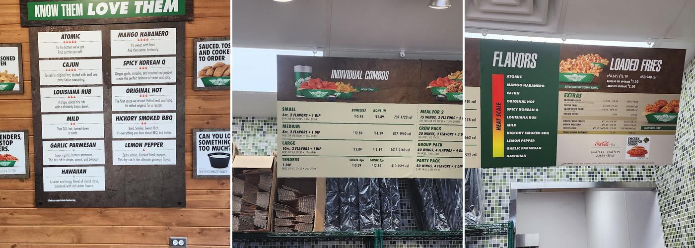 Wingstop Menu